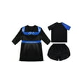 thumbnail image 4 of iiniim Enfants Garçons Uniforme de Boxe Long Cape à Capuche en Satin Peignoir de Boxe avec Ensemble de Survêtement d'Entraînement Bleu 16, 4 of 5
