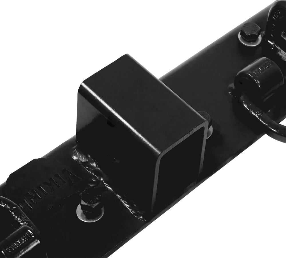5-1/2"x22" Black Tractor Bucket Grab Hooks Bolt 2" Hitch Receiver for Deere 1025R 2320 2520 2720 2025R 2032R 2038R 3032E 4010 Tractor Bolt on Plate w/D-Ring & Grab Hooks - 4,700 lbs