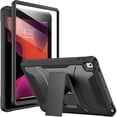thumbnail image 1 of xixishop Case for iPad 6th/5th Generation 9.7 Inch 2018/2017,with Built-in Screen Protector and Kickstand, Rugged Full-Body Heavy Duty Protective Cover for Apple iPad Air 2 /Pro 9.7 - Black, 1 of 1