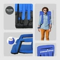 thumbnail image 4 of ZenSports Portable Stadium Chair Seat for Bleacher W/Back - 6 Reclining Positions, Blue, 4 of 11