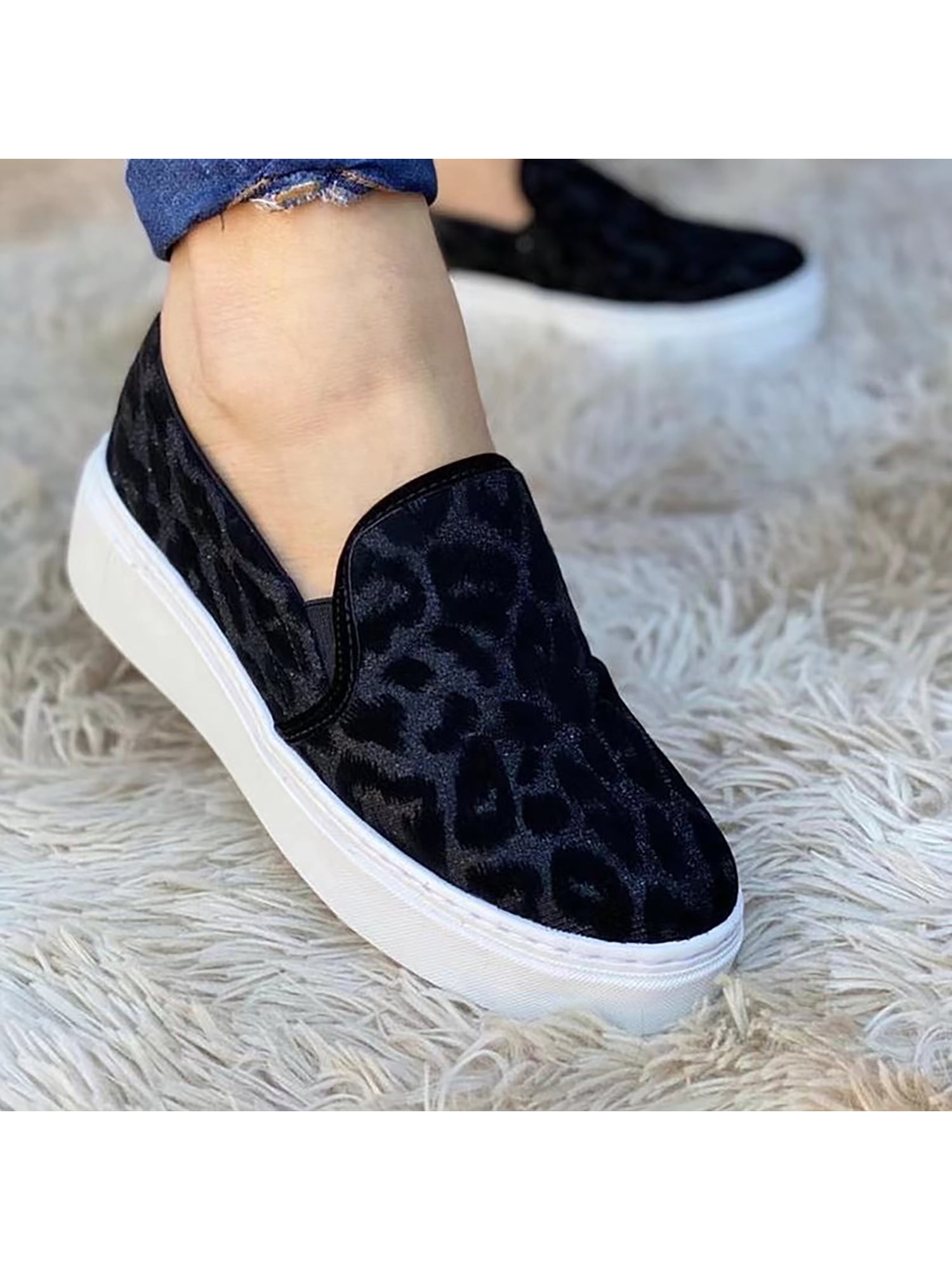 Urban Lifestyle Camera Lace Up Loafers Canvas Skate Shoes for Women Round Toe 