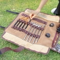 thumbnail image 5 of Heavy-Duty Outdoor Ground Peg and Camping Tool Storage Bag | Large Capacity Tent Accessories Organizer with Multiple Slots for Nails Ropes and Camping Gear | Portable and Durable Canvas Kit, 5 of 5