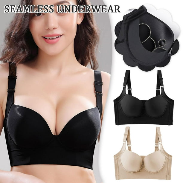 Fashion Sexy Deep Cup Bra With Shapewear Incorporated Underwear
