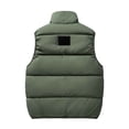 thumbnail image 3 of LOVZFMLL Jackets for Men Fashion Man Pocket Zipper Hoodless Sleeveless Solid Color Loose Coat, 3 of 3