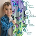 thumbnail image 3 of Blackout Kids Curtains,Gradient Color Butterfly Pattern Childrens Insulated Curtains Set Of 2,Bedroom Essentials,Toddler Room Decor 42"x54", 3 of 5