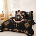 thumbnail image 4 of jejeloiu Aztec Geometric Print 7-Piece Twin Bedding Sets Kids,Rustic Bull Skull Pattern Bedding Comforter SetFor Men,Reversible, 4 of 7