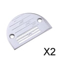 thumbnail image 1 of Juego de Placas de Aguja BLESIY para Máquinas de Coser Profesionales Plata 2 piezas, 1 of 8
