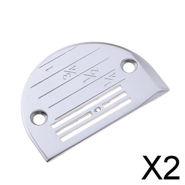 Juego de Placas de Aguja BLESIY para Máquinas de Coser Profesionales Plata 2 piezas