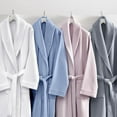thumbnail image 4 of Grund Ocean Isle 100 Percent Cotton Bathrobe, Small/Medium, Sea Blue, 4 of 5