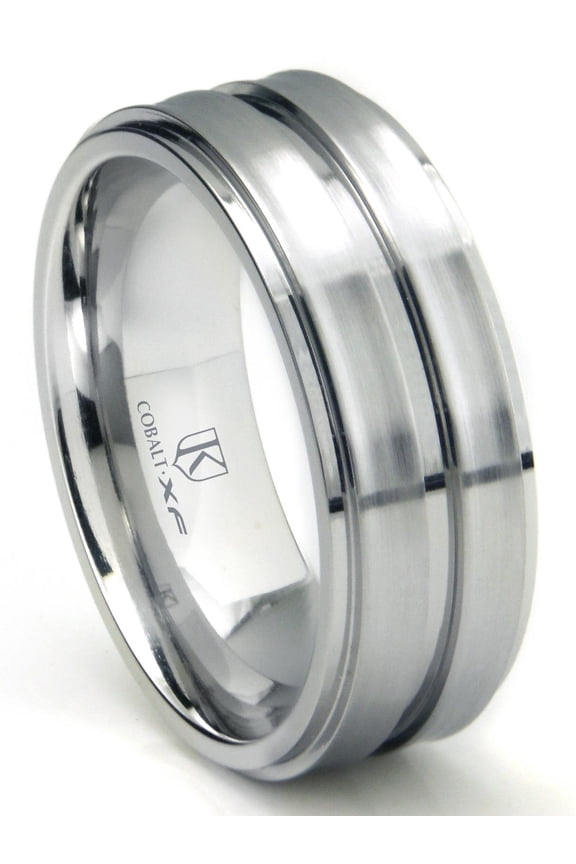 Cobalt Xf Chrome 9MM Matte Finish Wedding Band Ring Sz 9.0