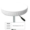 thumbnail image 4 of Fotbe White Stool Covers Round,Waterproof Round Bar Stool Covers Bar Chair Covers Washable Stool Cushion Slipcover for 12-14 Inch Chair-14 inch, 4 of 7