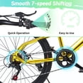 thumbnail image 6 of Akaber Kids Bike for Boys 9-15, 24 Inch Mountain Bike for Kids with High Carbon Steel, Dual Disc Brakes and Kickstand, 6 of 7