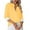Yellow, variant on WREESH Womens Fashion Button Down Shirts Business Casual Tops Lapel Solid Color Loose Fit Long Sleeve Tops Casual Everyday Single-Breasted Shirt Tops Yellow