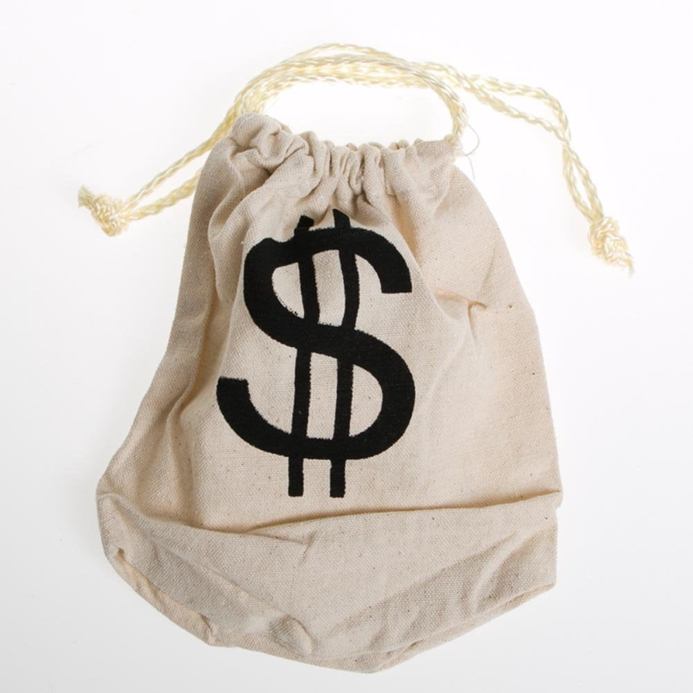Century Novelty "" Money Drawstring Bag, One money bag. By Century
