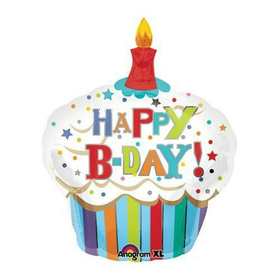 Burton & Burton 36" Happy Birthday Striped Balloon