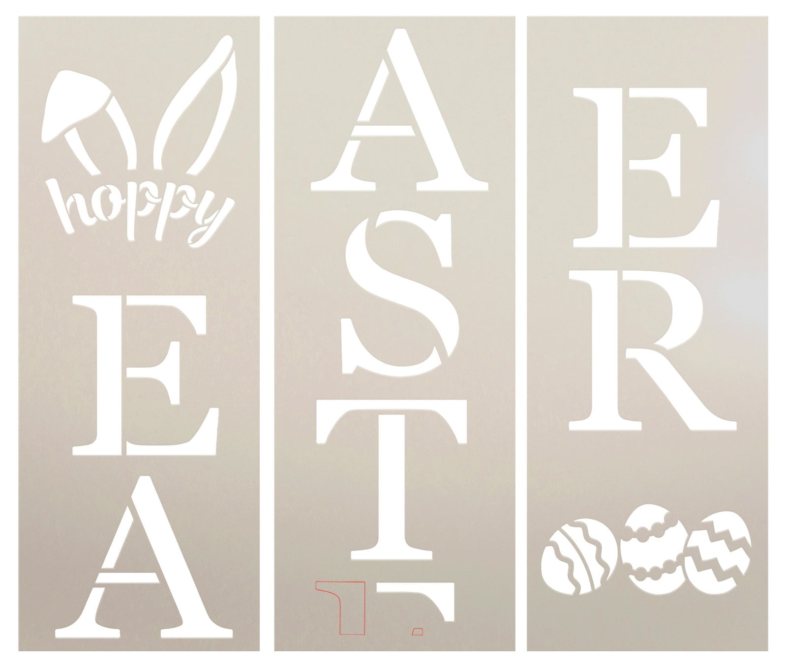 Hoppy Easter Stencil by StudioR12 DIY Spring Tall Porch Sign Outdoor Home  Decor Craft & Paint Vertical Wood Leaner Signs Select Size 6 ft 