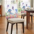 thumbnail image 4 of Watercolor Jellyfish Chair Covers Set of 6 Summer Ocean Seaweed Coral Coastal Chair Back Covers Stretch Removable Washable Slipcovers Protector for Dining Room Kitchen Party Decor, 4 of 9
