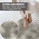 thumbnail image 5 of Juego de alfombrillas para baño, 6 piezas, absorción de agua suave, antideslizante, grueso, lavable, fácil de secar, teñido, esponjoso, pelo largo, gris, 5 of 7