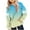 Sky Blue, variant on Lmnyox Girls Print Sweatshirts with Pocket Loose Striped Long Sleeve Hoodies Kids Hooded Pullover Tops