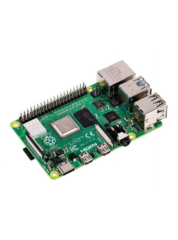 Raspberry Pi 4 Model B - Single-board computer - Broadcom BCM2711 / 1.5 GHz - RAM 4 GB - 802.11a/b/g/n/ac, Bluetooth 5.0