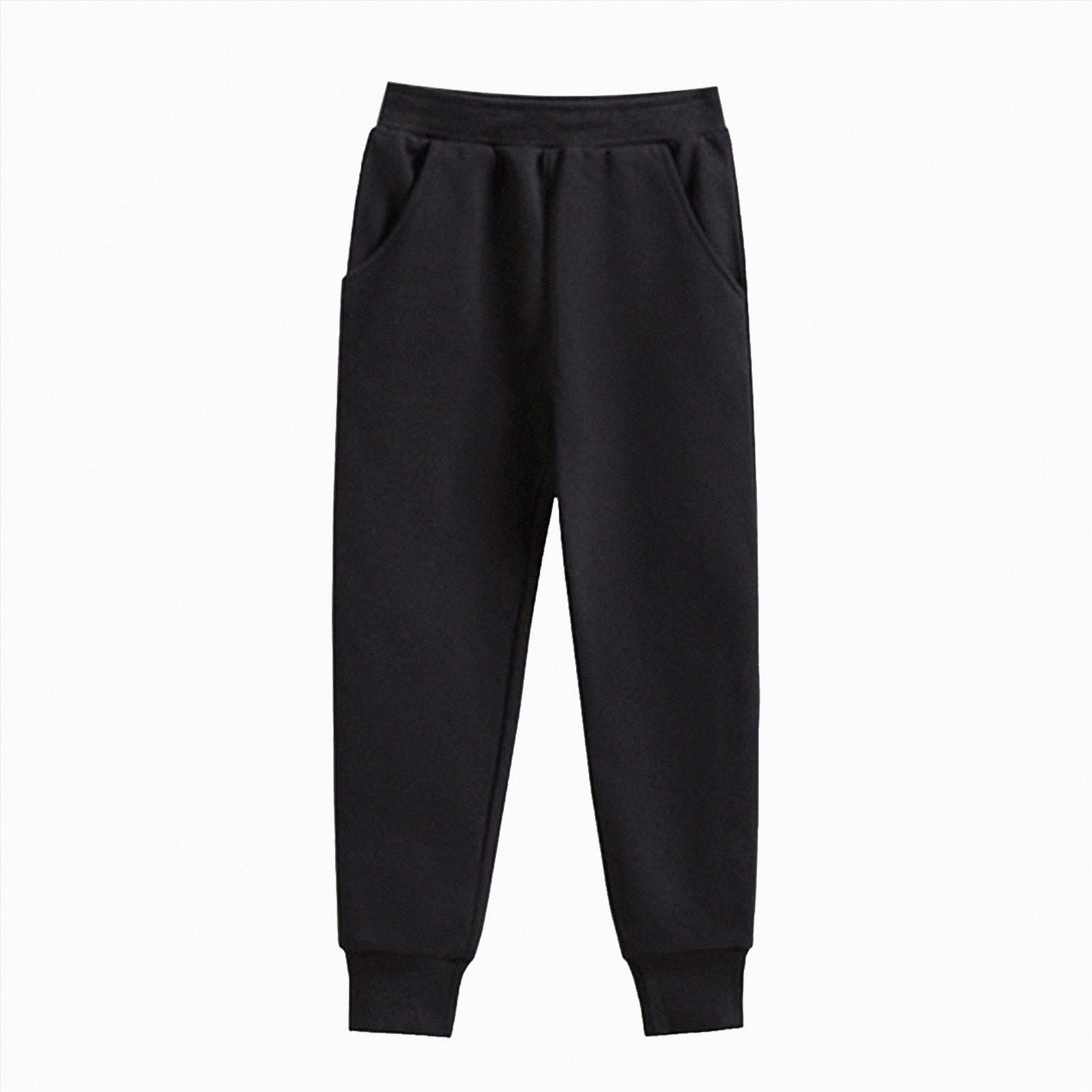 WUANDIXFA Boy Pants 1-8 Years Toddler Trousers Fall Winter Boys Sports Pants Sweatpants Casual Versatile Long Trousers Black 7-8 Years