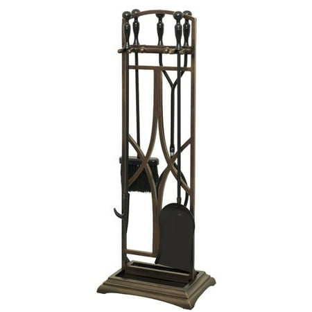 Ornamental Designs Ruth 5 Piece Iron Fireplace Tool Set Walmart
