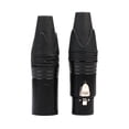 thumbnail image 2 of lionlar 5 Pairs 3 Pin XLR Cable Connector Male And Female with PVC Housing And Metal End, 2 of 9
