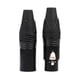 thumbnail image 2 of Conector de soldadura XLR de Conector de sonido de micrófono de 5 más 5 , carcasa de metal negro-adaptador de pl Baoblaze Conectores XLR Macho y Hembra, 2 of 8