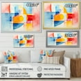 thumbnail image 4 of Designart "Pastel Geometric Ink Explosion Burst of Harmony II" Abstract Framed Wall Art - Modern Colorful Abstract Geometric Entryway Framed Wall Art Print, 4 of 6