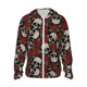 thumbnail image 1 of Balery Red Rose Skull Sudadera ligera de manga larga con capucha y protección solar UPF 50+ para hombre y mujer, ideal para pesca y running-Medium, 1 of 7