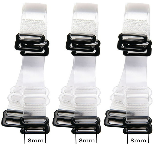 WingsLove 3 Pairs Invisible Soft Clear Replacement Bra Shoulder Straps