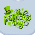 thumbnail image 4 of Inktastic St. Patrick's Day Hand Lettering with Green Top Hat Boys or Girls Baby Bib, 4 of 4