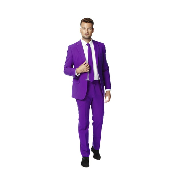 OppoSuits - OppoSuits Men's Purple Prince Solid Color Suit - Walmart ...