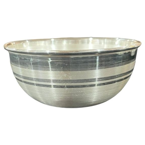 999 Pure Silver Hallmarked Designer Bowl - Style#04 Bowl Diameter & Capacity: 4.0-inch (250ml)