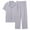 Gray, variant on Men's Big and Tall Sleepwear Set 2-Piece Pajamas Long Pants and Short Sleeve Top