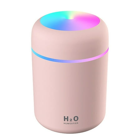 

1 Pack Colorful Cool Mini Humidifiers with LED Night Light USB 300ml Mist Humidifiers for Car Office Room Bedroom 26db Quiet Ultrasonic Humidifiers Portable Diffuser for Essential Oils Sale 514