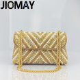 thumbnail image 2 of JIOMAY Bolso de mano dorado exquisito Bolsos de diseñador de lujo Bolso de noche de diseño triangular de alta calidad 2024 Bolsos de noche con contraste de color, 2 of 5