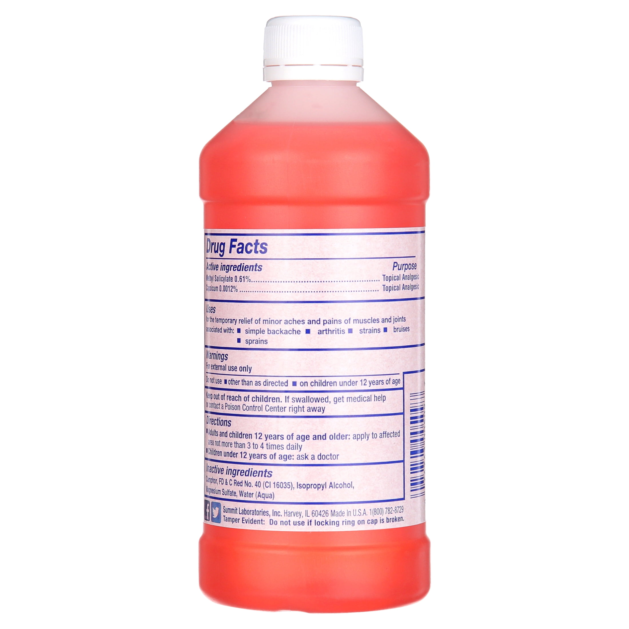 Dr. Fred Summit Arthritis & Sport Extra Strength Penetrating Heat Rub with Alcohol, 16 fl oz