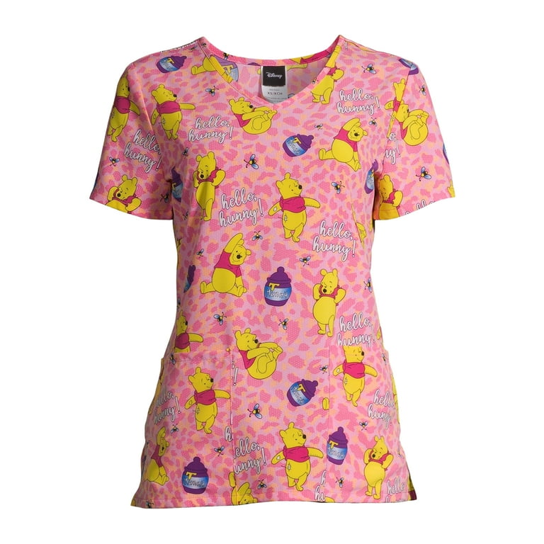 Tinkerbell scrub shop top walmart