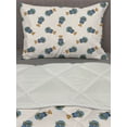 thumbnail image 3 of Diver Comforter & Sham Bedding Set, Graphical of Divers in Full Diving Equipment Repeating Pattern Doodle, 3 pcs Duvet Set Microfiber Filling Quilt, 5 Sizes, Multicolor, by Ambesonne, 3 of 4