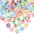 thumbnail image 4 of Miangastore Acrylic Volleyball Bead Charms for DIY Jewelry Making Assorted Color Smooth Surface 100pcs, 4 of 8