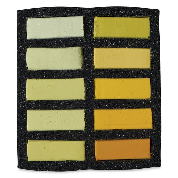 Art Spectrum Extra Soft Square Pastels - Yellows, Set of 10