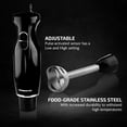 thumbnail image 4 of OVENTE Electric Immersion Hand Blender, 2 Mixing Speed w/ Stainless Steel Blades, New Black HS560B, 4 of 13