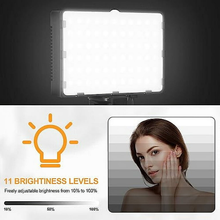 Emart Led Photo Fill Light Dimmable 5600k & Color Filter with 51inch  Adjustable Stand, Portable Studio Lights for Photoshoot, Photography Video  Lighting for Video Recording Streaming Filming 