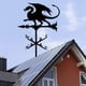 thumbnail image 4 of Veleta de granja con indicador de dirección del viento, adorno de metal con forma de animal para decoración de patios al aire libre, resistente al óxido y la corrosión, 4 of 5