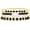 Gold-black, variant on Gold Beaded Bracelets for Women Boho Crystal Multiple Layered Stackable Wrap Bangle Set Paperclip Chain Trendy Jewelry