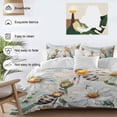 thumbnail image 4 of Summer Botanical Bedding 3 Piece Duvet Cover Set Full Size, White Daisy Botanical Bee Farmhouse Soft Microfiber Comforter Cover with Zipper Closure & Pillowcases, Wrinkle & FadeResistant Quilt Cover, 4 of 9