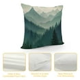 thumbnail image 4 of COMIO  Beautiful Green Mountain Landscape Rustic Farmhouse Style Decorative Throw Pillow Cover Cushion Case for Sofa Couch Housewarming Gift Home Decor, 4 of 5