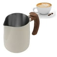 thumbnail image 1 of Pichet à Mousser le Lait, Accessoires de Machine à Expresso en Acier Inoxydable 304, Outils de Café Tasse avec Goutte à Goutte, Poignée, Échelle Intérieure pour Latte Art, Moussage de Lait, Expresso, 1 of 8