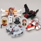 thumbnail image 2 of Figura de acción de Star Brick Wars, Mini Halcón Milenario Shuttle x-fighter, juguete de bloques de construcción ensamblado para niños, 2 of 4